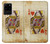 S2833 ポーカーカード ハートの女王 Poker Card Queen Hearts Samsung Galaxy S20 Plus, Galaxy S20+ バックケース、フリップケース・カバー