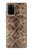 S2875 ラトルスネークスキン グラフィックプリント Rattle Snake Skin Graphic Printed Samsung Galaxy S20 Plus, Galaxy S20+ バックケース、フリップケース・カバー