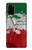 S3318 イタリアの旗ビンテージフットボールのグラフィック Italy Flag Vintage Football Graphic Samsung Galaxy S20 Plus, Galaxy S20+ バックケース、フリップケース・カバー