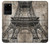 S3416 エッフェル塔の設計図 Eiffel Tower Blueprint Samsung Galaxy S20 Plus, Galaxy S20+ バックケース、フリップケース・カバー