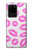 S2214 ピンクの唇のキス Pink Lips Kisses Samsung Galaxy S20 Ultra バックケース、フリップケース・カバー