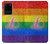 S2900 レインボーLGBTレズビアンプライド旗 Rainbow LGBT Lesbian Pride Flag Samsung Galaxy S20 Ultra バックケース、フリップケース・カバー