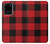S2931 レッドバッファローチェック柄 Red Buffalo Check Pattern Samsung Galaxy S20 Ultra バックケース、フリップケース・カバー