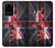S2936 英国旗地図 UK British Flag Map Samsung Galaxy S20 Ultra バックケース、フリップケース・カバー