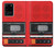 S3204 レッドカセットレコーダーグラフィック Red Cassette Recorder Graphic Samsung Galaxy S20 Ultra バックケース、フリップケース・カバー