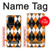 S3421 黒 オレンジ 白 アーガイルプラッド Black Orange White Argyle Plaid Samsung Galaxy S20 Ultra バックケース、フリップケース・カバー