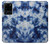 S3439 インディゴタイダイ Fabric Indigo Tie Dye Samsung Galaxy S20 Ultra バックケース、フリップケース・カバー