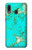 S2377 ターコイズの宝石用原石のグラフィックプリント Turquoise Gemstone Texture Graphic Printed Samsung Galaxy A20, Galaxy A30 バックケース、フリップケース・カバー