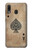 S2928 ヴィンテージスペードのエースカード Vintage Spades Ace Card Samsung Galaxy A20, Galaxy A30 バックケース、フリップケース・カバー