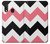 S1849 ピンクブラックシェブロンジグザグ Pink Black Chevron Zigzag Samsung Galaxy A20e バックケース、フリップケース・カバー