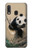 S2210 パンダふわふわアートの絵画 Panda Fluffy Art Painting Samsung Galaxy A20e バックケース、フリップケース・カバー
