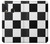 S2492 黒と白のチェッカーボード Black and White Check Samsung Galaxy A20e バックケース、フリップケース・カバー