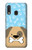 S2669 犬の足 骨 可愛い漫画のパターン Cute Dog Paws Bones Cartoon Samsung Galaxy A20e バックケース、フリップケース・カバー