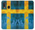 S2990 スウェーデンサッカー Sweden Football Soccer Flag Samsung Galaxy A20e バックケース、フリップケース・カバー