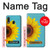 S3039 ひまわり Vintage Sunflower Blue Samsung Galaxy A20e バックケース、フリップケース・カバー