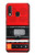 S3204 レッドカセットレコーダーグラフィック Red Cassette Recorder Graphic Samsung Galaxy A20e バックケース、フリップケース・カバー