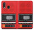 S3204 レッドカセットレコーダーグラフィック Red Cassette Recorder Graphic Samsung Galaxy A20e バックケース、フリップケース・カバー