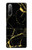 S2896 ゴールドマーブルグラフィックプリント Gold Marble Graphic Printed Sony Xperia 10 II バックケース、フリップケース・カバー