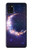 S3324 彎月・月・ギャラクシー Crescent Moon Galaxy Samsung Galaxy A31 バックケース、フリップケース・カバー