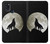 S1981 オオカミは 月にハウリング Wolf Howling at The Moon Samsung Galaxy A21s バックケース、フリップケース・カバー