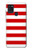 S2364 赤と白のストライプ Red and White Striped Samsung Galaxy A21s バックケース、フリップケース・カバー