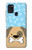 S2669 犬の足 骨 可愛い漫画のパターン Cute Dog Paws Bones Cartoon Samsung Galaxy A21s バックケース、フリップケース・カバー