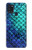 S3047 緑人魚のスケール Green Mermaid Fish Scale Samsung Galaxy A21s バックケース、フリップケース・カバー