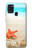 S3212 シーシェルズ・ヒトデ・ビーチ Sea Shells Starfish Beach Samsung Galaxy A21s バックケース、フリップケース・カバー