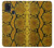 S3365 黄パイソンの皮膚 グラフィックプリント Yellow Python Skin Graphic Print Samsung Galaxy A21s バックケース、フリップケース・カバー