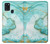 S3399 緑の大理石のグラフィックプリント Green Marble Graphic Print Samsung Galaxy A21s バックケース、フリップケース・カバー