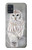 S1566 白フクロウ シロフクロウ Snowy Owl White Owl Samsung Galaxy A51 5G バックケース、フリップケース・カバー