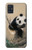 S2210 パンダふわふわアートの絵画 Panda Fluffy Art Painting Samsung Galaxy A51 5G バックケース、フリップケース・カバー