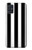 S2297 黒と白の縦縞 Black and White Vertical Stripes Samsung Galaxy A51 5G バックケース、フリップケース・カバー