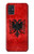 S2982 アルバニアサッカー Albania Football Soccer Red Flag Samsung Galaxy A51 5G バックケース、フリップケース・カバー