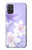 S2361 紫の花 Purple White Flowers Samsung Galaxy A71 5G バックケース、フリップケース・カバー