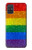 S2683 レインボーフラッグ プライド旗 Rainbow LGBT Pride Flag Samsung Galaxy A71 5G バックケース、フリップケース・カバー