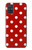 S2951 赤の水玉 Red Polka Dots Samsung Galaxy A71 5G バックケース、フリップケース・カバー