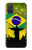 S2981 ブラジルサッカー Brazil Football Soccer Map Flag Samsung Galaxy A71 5G バックケース、フリップケース・カバー