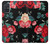 S3112 黒バラ パターン Rose Floral Pattern Black Samsung Galaxy A71 5G バックケース、フリップケース・カバー