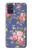 S3265 ヴィンテージ花柄 Vintage Flower Pattern Samsung Galaxy A71 5G バックケース、フリップケース・カバー