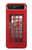 S0058 ロンドン〔イギリス〕の赤い電話ボックス Classic British Red Telephone Box Samsung Galaxy Z Flip 5G バックケース、フリップケース・カバー