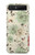 S2179 ヴィンテージ花のパターン Flower Floral Vintage Art Pattern Samsung Galaxy Z Flip 5G バックケース、フリップケース・カバー