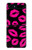S2933 ピンクの唇のキス Pink Lips Kisses on Black Samsung Galaxy Z Flip 5G バックケース、フリップケース・カバー