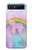 S3070 レインボーユニコーンパステル Rainbow Unicorn Pastel Sky Samsung Galaxy Z Flip 5G バックケース、フリップケース・カバー