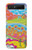 S3407 ヒッピーアート Hippie Art Samsung Galaxy Z Flip 5G バックケース、フリップケース・カバー