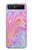 S3444 デジタルアートカラフルな液体 Digital Art Colorful Liquid Samsung Galaxy Z Flip 5G バックケース、フリップケース・カバー