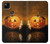 S1083 南瓜 蜘蛛 蝋燭 ハロウィーン Pumpkin Spider Candles Halloween Google Pixel 4a バックケース、フリップケース・カバー