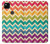 S2362 カラフルなシェブロンジグザグパターン Rainbow Colorful Shavron Zig Zag Pattern Google Pixel 4a バックケース、フリップケース・カバー