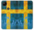 S2990 スウェーデンサッカー Sweden Football Soccer Flag Google Pixel 4a バックケース、フリップケース・カバー
