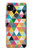 S3049 三角形の鮮やかな色 Triangles Vibrant Colors Google Pixel 4a バックケース、フリップケース・カバー